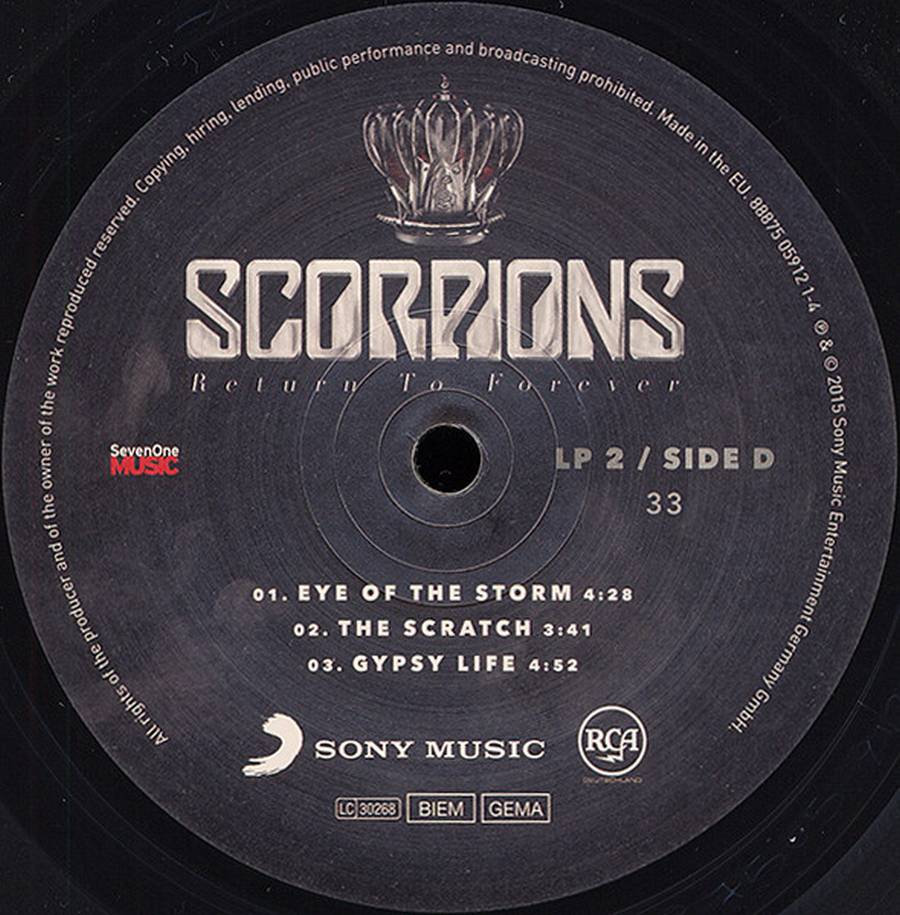 Scorpions – Return To Forever (2LP)